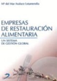 EMPRESAS DE RESTAURACION ALIMENTARIA: UN SISTEMA DE GESTION GLOBA L di ARALUCE LETAMENDIA, MARIA DEL MAR 