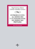 INTRODUCCION AL DERECHO Y FUNDAMENTOS DE DERECHO PRIVADO (2 ED.) de CARRASCO PERERA, ANGEL  GONZALEZ CARRASCO, CARMEN 