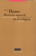 HISTORIA NATURAL DE LA RELIGION (ED. BILINGE) de HUME, DAVID 
