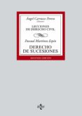 DERECHO DE SUCESIONES: LECCIONES DE DERECHO CIVIL (2 ED.) de MARTINEZ ESPIN, PASCUAL 