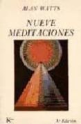 NUEVE MEDITACIONES (5 ED.) de WATTS, ALAN 