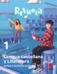 Portada de Lengua Castellana 1º ESO Proyecto Revuela Galicia Ed 2022 Mec