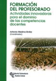 FORMACION DEL PROFESORADO de MEDINA RIVILLA, ANTONIO 