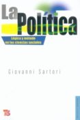 POLITICA: LOGICA Y METODO EN LAS CIENCIAS SOCIALES de SARTORI, GIOVANNI 