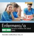 ENFERMERO/A. SERVICIO ANDALUZ DE SALUD (SAS). TEMARIO ESPECFICO VOL. III di VV.AA. 