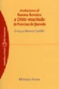 ANOTACIONES AL POEMA HEROICO A CRISTO RESUCITADO DE FRANCISCO DE QUEVEDO de MORENO CASTILLO, ENRIQUE 