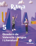 Portada de Llengua 5º Educacion Primaria Quadern Projecte Revuela Comunidad Valen