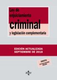 LEY DE ENJUICIAMIENTO CRIMINAL Y LEGISLACION COMPLEMENTARIA (35 ED.) de MORENO CATENA, VICTOR 