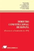 DERECHO CONSTITUCIONAL DE ESPAA (SISTEMA DE LA CONSTITUCION DE 1 978) di VV.AA. 