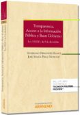 TRANSPARENCIA,ACCESO A LA INFORMACIN PBLICA Y BUEN GOBIERNO de FERNANDEZ RAMOS, SEVERIANO 