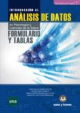 FORMULARIO Y TABLAS INTRODUCCION AL ANALISIS DE DATOS EN PSICOLOG IA Y CIENCIAS DE LA SALUD. di SUAREZ FALCON, JUAN CARLOS 