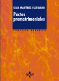 PACTOS PREMATRIMONIALES de MARTINEZ ESCRIBANO, CELIA 