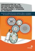ORGANIZACION DE LOS RECURSOS MATERIALES EN UNA UNIDAD / SERVICIO: COMUNICACION Y ATENCION AL PACIENTE: GESTION DE CALIDAD DEL CENTRO SANITARIO: BASES Y ESTRATEGIAS DE ATENCION COMUNICATIVA CON EL RESI di VV.AA. 