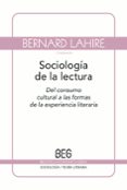 SOCIOLOGIA DE LA LECTURA de SIMON, FRITZ B.  LAHIRE, BERNARD 