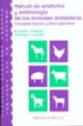 MANUAL DE ANATOMIA Y EMBRIOLOGIA DE LOS ANIMALES DOMESTICOS. SIST EMA NERVIOSO Y ORGANOS DE LOS SENTIDOS di VV.AA. 