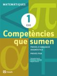 Portada de Competències que sumen. Matemàtiques 1 ESO