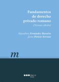 FUNDAMENTOS DE DERECHO PRIVADO ROMANO (9 ED.) de PARICIO, JAVIER 