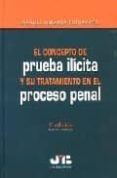 EL CONCEPTO DE PRUEBA ILICITA Y SU TRATAMIENTO EN EL PROCESO PENA L (2 ED.) de MIRANDA ESTRAMPES, MANUEL 