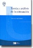 TEORIA Y ANALISIS DE LA ENTONACION di CANTERO, FRANCISCO JOSE 