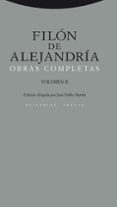 FILON DE ALEJANDRIA: OBRAS COMPLETAS (VOL. II) de ALEJANDRIA, FILON DE 