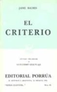 EL CRITERIO (12 ED.) di BALMES, JAIME 
