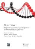 EL RETORNO: MIGRACION ECONOMICA Y EXILIO POLITICO EN AMERICA LATI NA Y ESPAA di VV.AA. 