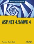 ASP.NET 4.5/MVC 4 (MANUAL IMPRESCINDIBLE) de CHARTE, FRANCISCO 