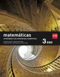 Portada de Matemáticas B 3º ESO Savia Orientadas a las Ensenanzas Academicas