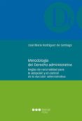 METODOLOGIA DEL DERECHO ADMINISTRATIVO. REGLAS DE RACIONALIDAD PARA LA ADOPCION de RODRIGUEZ DE SANTIAGO, JOSE MARIA 