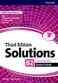 Portada de Solutions Intermediate Plus Students Book 3ª Ed