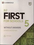 Portada de B2 First for Schools 5 Student`s Book without Answers with Audio