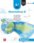 Portada de Matemáticas B 4.º ESO. Andalucía