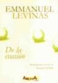 DE LA EVASION di LEVINAS, EMMANUEL 