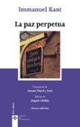 LA PAZ PERPETUA de KANT, IMMANUEL 