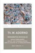 MONOGRAFIAS MUSICALES (OBRA COMPLETA, 13) de ADORNO, THEODOR W. 