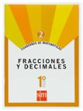 Portada de Cuaderno Matematicas 2: Fracciones y Decimales 1º ESO