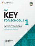 A2 Key For Schools 1 For Revised Exam From 2020 Student S Book Without Por Vv.Aa., Tapa Blanda