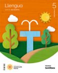 Portada de Llengua 5º Educacio Primaria Serie Acents Construim Móns Valencia Ed 2