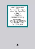 DERECHO DE OBLIGACIONES Y CONTRATOS EN GENERAL: LECCIONES DE DERECHO CIVIL di CORDERO LOBATO, ENCARNA 