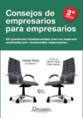CONSEJOS EMPRESARIOS PARA EMPRESARIOS di GAJO, JOSEP 