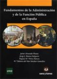 FUNDAMENTOS DE LA ADMINISTRACION Y DE LA FUNCION PUBLICA EN ESPAA di VV.AA. 