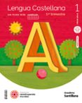 Portada de LENGUA UN PASO MAS CUADRICULA M LIGERA 1 PRIMARIA CONSTRUYENDO MUNDOS
