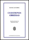 CUESTIONES OBRERAS de ALTAMIRA, RAFAEL 