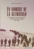 EN NOMBRE DE LA AUTORIDAD de GONZALEZ CALLEJA, EDUARDO 