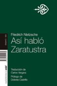 ASI HABLO ZARATUSTRA de NIETZSCHE, FRIEDRICH 