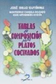 TABLAS DE COMPOSICION PARA PLATOS COCINADOS di BELLO GUTIERREZ, JOSE 