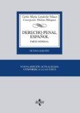 DERECHO PENAL ESPAOL: PARTE GENERAL (8 ED) di LANDECHO VELASCO,CARLOS MARIA  MOLINA BLAZQUEZ,CONCEPCION 