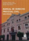 MANUAL DE DERECHO PROCESAL CIVIL: LECCIONES di JIMENEZ CONDE, FERNANDO 