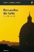 RECUERDOS DE ITALIA de CASTELAR Y RIPOLL, EMILIO 