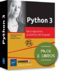 PYTHON 3: PACK DE 2 LIBROS: DE LA ALGORITMIA AL DOMINIO DEL LENGUAJE di VV.AA. 